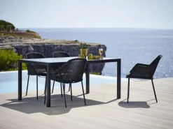Cane-line Breeze dining chair, stackable, black