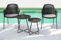 Cane-line Breeze dining chair, stackable, black