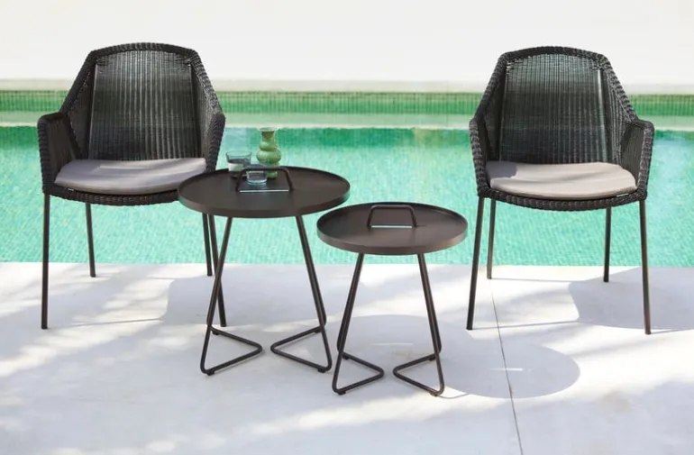 Cane-line Breeze dining chair, stackable, black