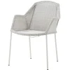 Cane-line Breeze dining chair, stackable, white grey