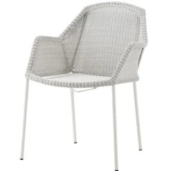 Cane-line Breeze dining chair, stackable, white grey