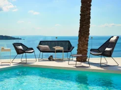 Cane-line Breeze footstool, black