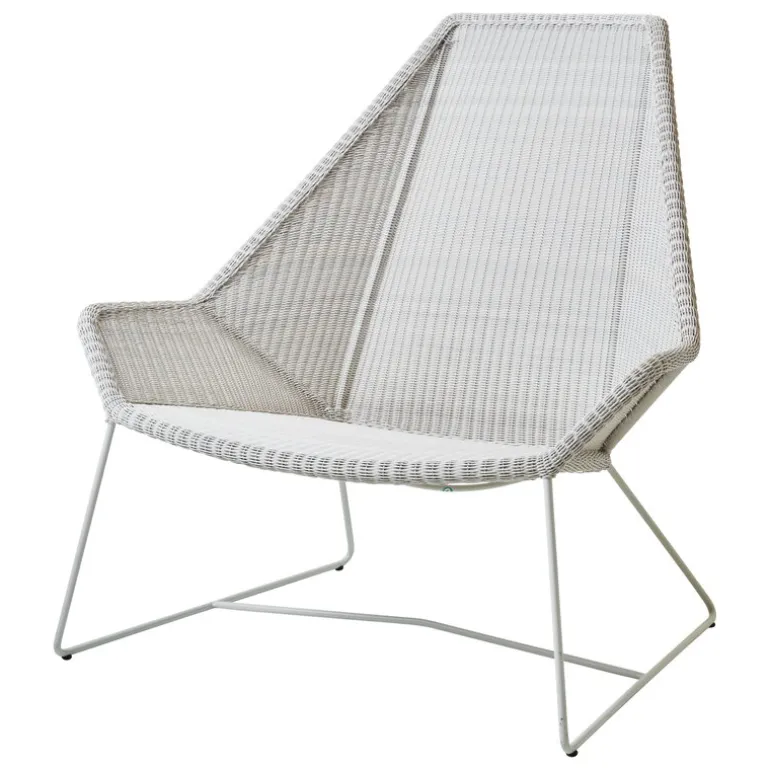 Cane-line Breeze highback chair, white grey