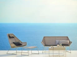 Cane-line Breeze highback chair, white grey