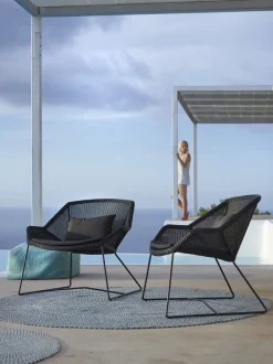 Cane-line Breeze lounge chair, black