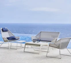 Cane-line Breeze lounge chair, white grey