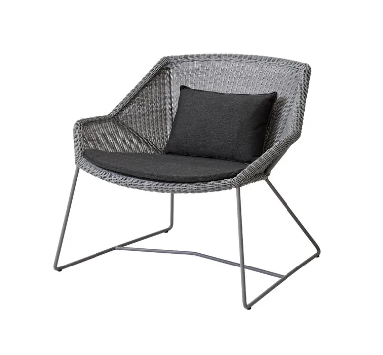 Cane-line Breeze lounge chair cushion set, black