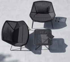 Cane-line Breeze lounge chair cushion set, black