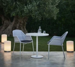 Cane-line Breeze seat cushion for stackable dining chair, black