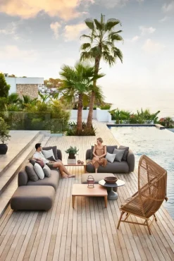 Cane-line Capture pouf, taupe