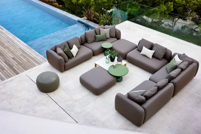 Cane-line Capture pouf, taupe