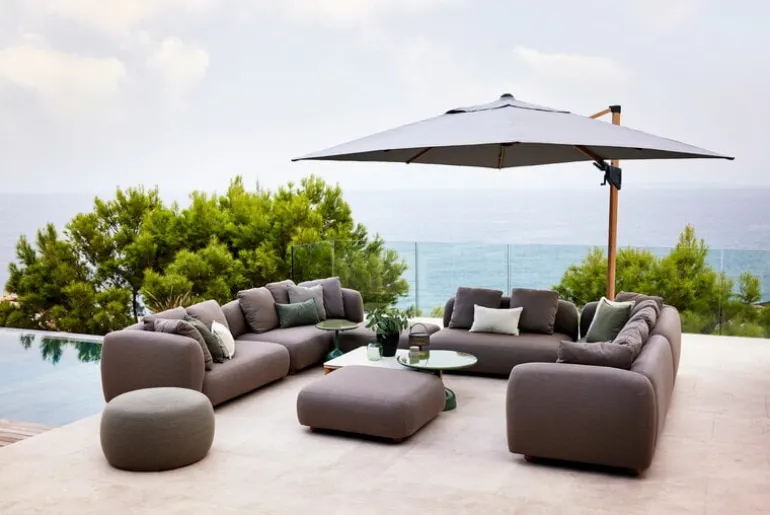 Cane-line Capture pouf, taupe