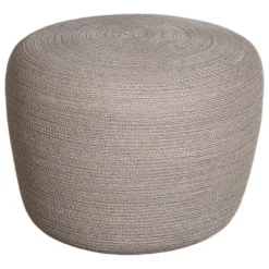 Cane-line Circle footstool, small, conic, taupe