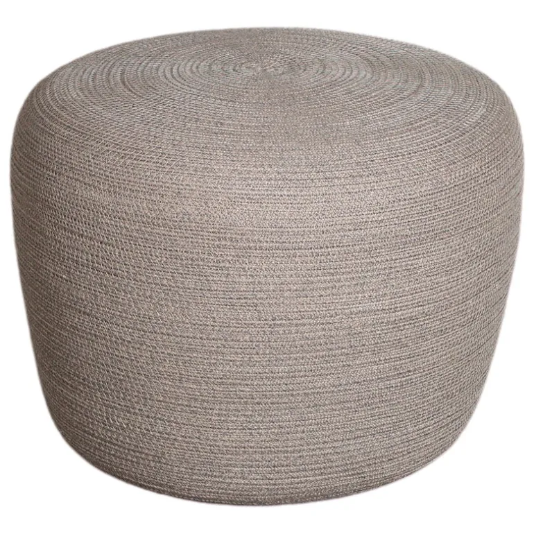 Cane-line Circle footstool, small, conic, taupe