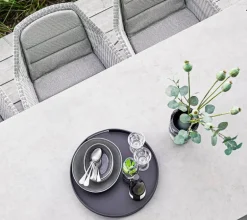 Cane-line Club tray, round 44 cm, lava grey