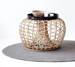 Cane-line Club tray, round 44 cm, black