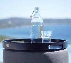 Cane-line Club tray, round 44 cm, black