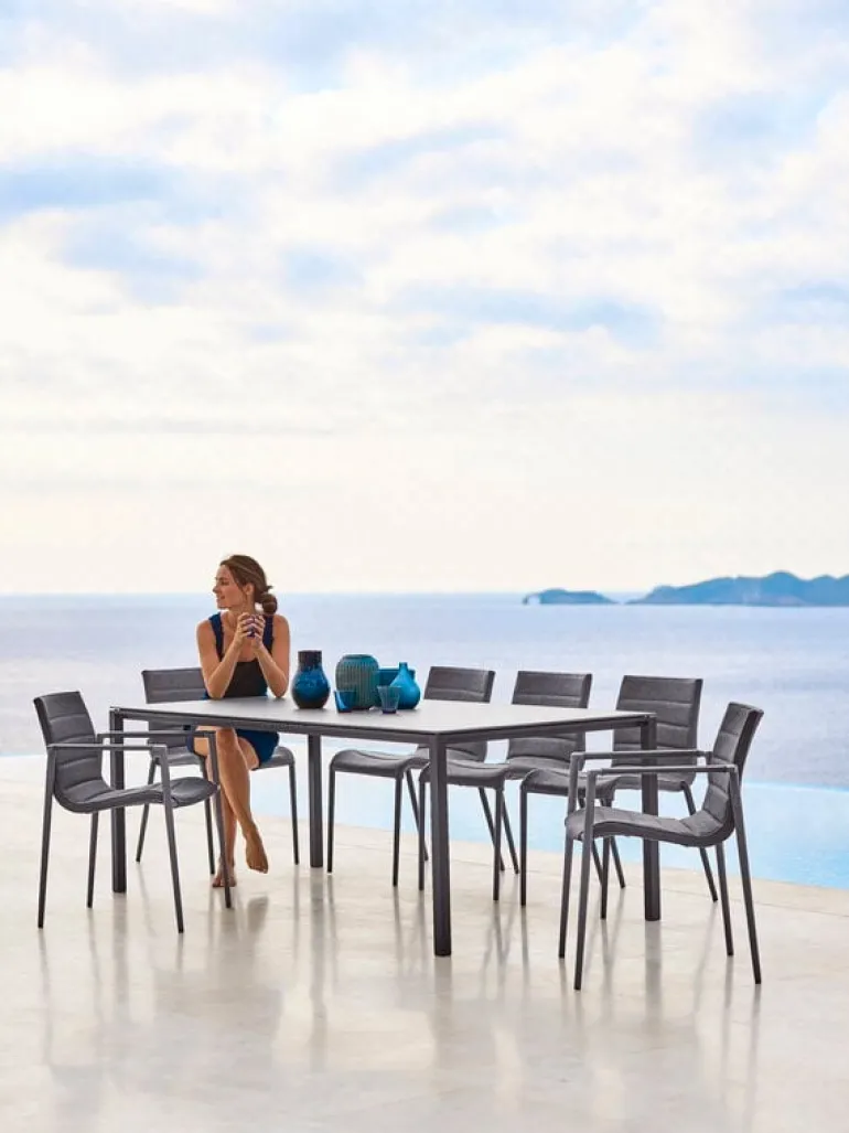 Cane-line Core chair, stackable, grey