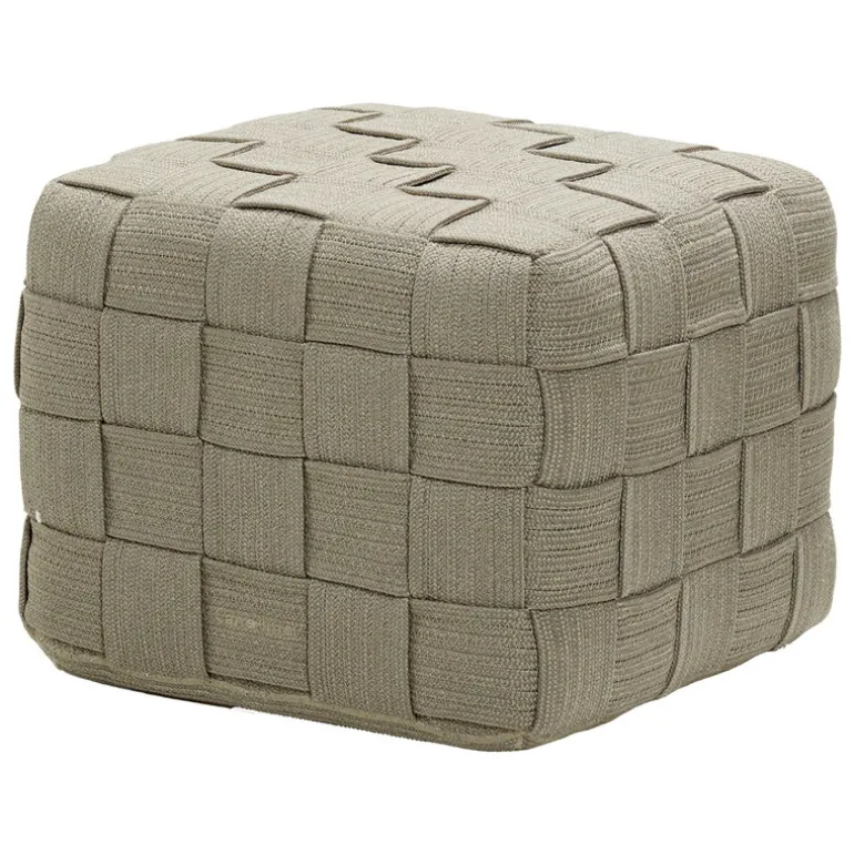 Cane-line Cube footstool, taupe