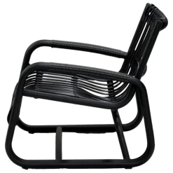 Cane-line Curve lounge chair, lava grey