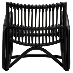 Cane-line Curve lounge chair, lava grey