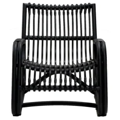 Cane-line Curve lounge chair, lava grey