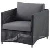 Cane-line Diamond lounge chair, graphite - grey