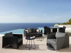 Cane-line Diamond lounge chair, graphite - grey