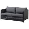 Cane-line Diamond 2-seater sofa, graphite - grey