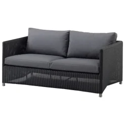Cane-line Diamond 2-seater sofa, graphite - grey