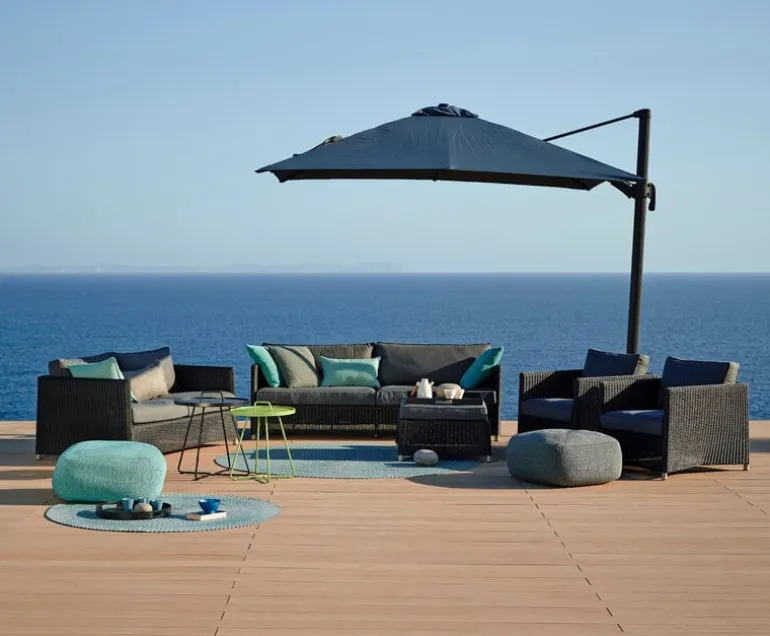 Cane-line Diamond 3-seater sofa, graphite - grey