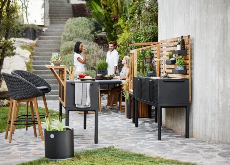 Cane-line Drop outdoor kitchen bar, teak