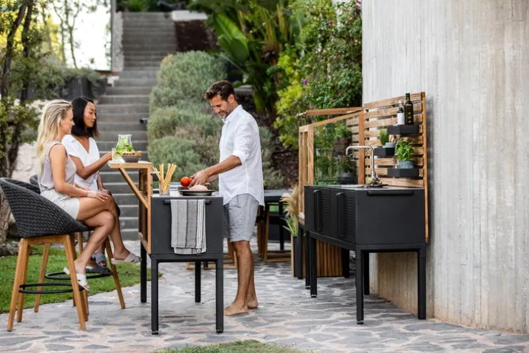 Cane-line Drop outdoor kitchen bar, teak