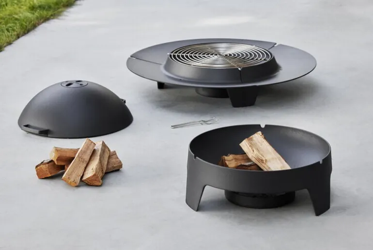 Cane-line Ember fire pit, large, black