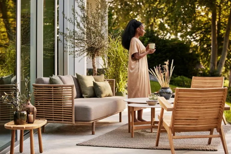 Cane-line Flip lounge chair, teak