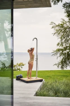 Cane-line Lagoon outdoor shower base, teak