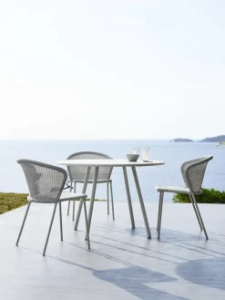 Cane-line Lean chair, white-grey