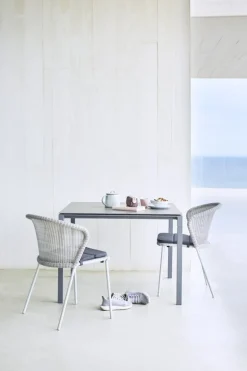 Cane-line Lean chair, white-grey