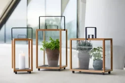 Cane-line Lighthouse lantern, small, teak - lava grey