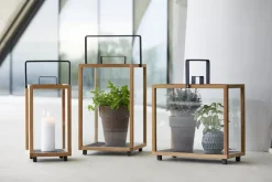 Cane-line Lighthouse lantern, large, teak - lava grey