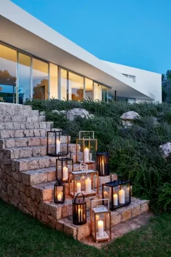 Cane-line Lighthouse lantern, rectangular, dark grey