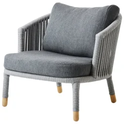 Cane-line Moments lounge chair, grey
