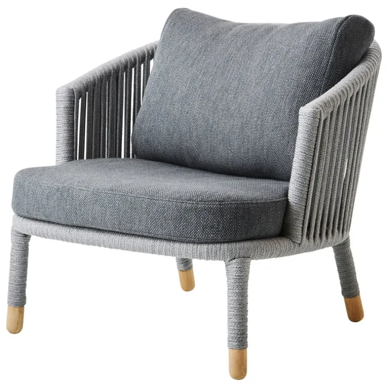 Cane-line Moments lounge chair, grey