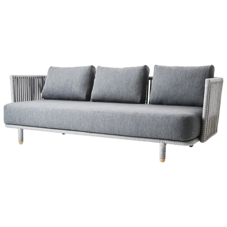 Cane-line Moments 3-seater sofa, grey