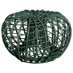Cane-line Nest footstool, small, dark green