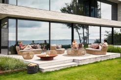 Cane-line Nest footstool, small, natural