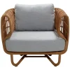 Cane-line Nest lounge chair, natural - light grey
