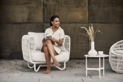 Cane-line Nest lounge chair, white