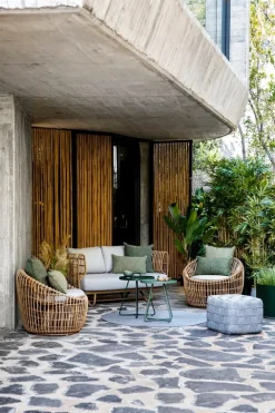 Cane-line Nest round chair, natural - light grey