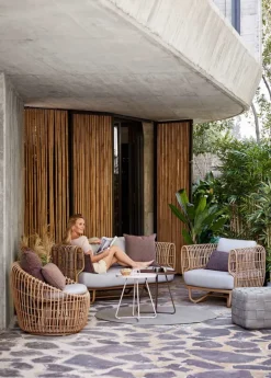 Cane-line Nest 2-seater sofa, natural - light grey